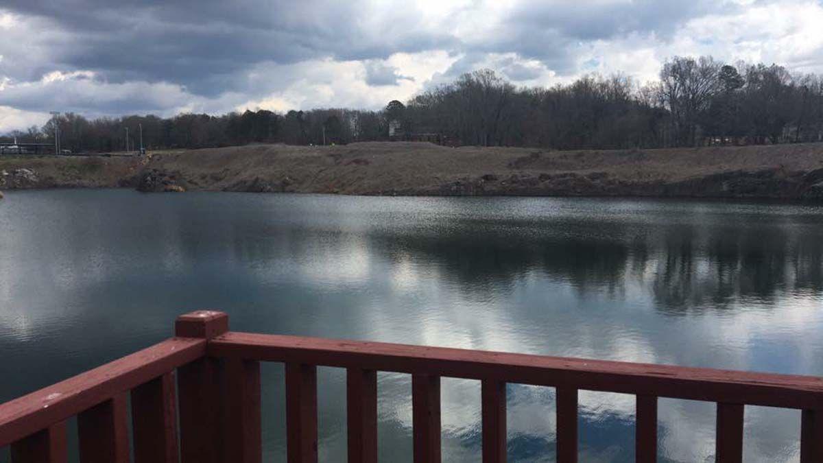 Limestone Quarry view from Stephenson Dining Hall patio