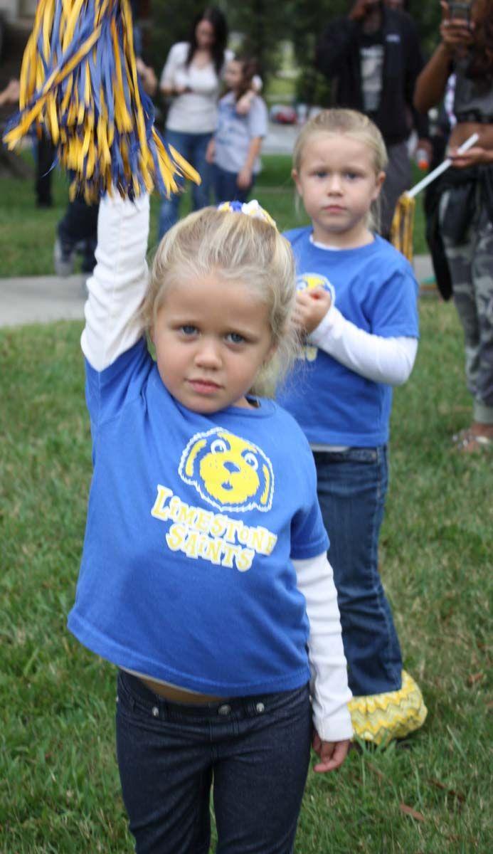 Cobb girls cheering on the Saints
