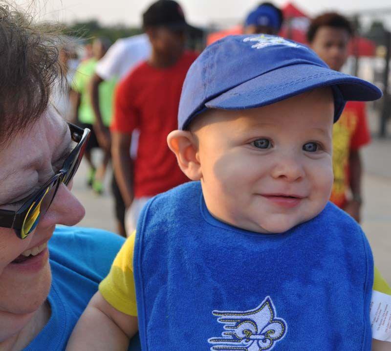 Saints baby tailgating