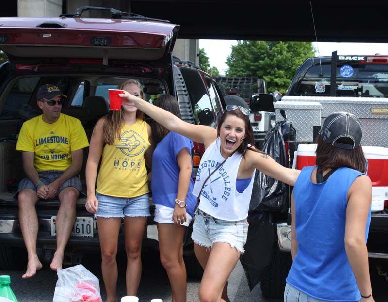 Limestone students tailgating